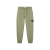 Pantalon Jogger slim molleton coton bio vert sauge taille élastique