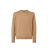 Pull col rond laine camel FF relief avant