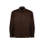 Sur chemise laine fine marron poche poitrine logo triangle
