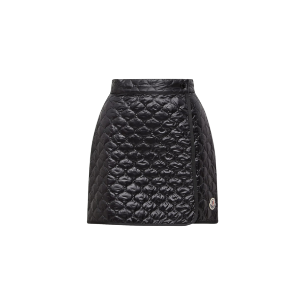 Mini-jupe MONCLER à matelassage carré noir