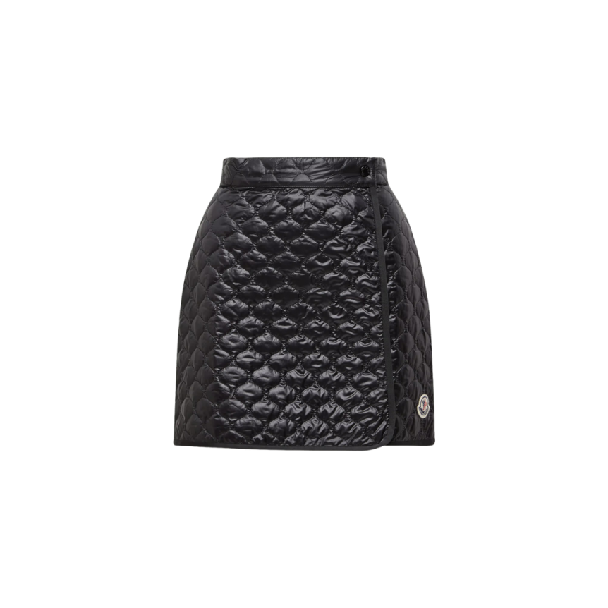 Mini-jupe MONCLER à matelassage carré noir