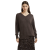 Pull col V cachemire soie Diamant marron chocolat sequins