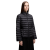 Doudoune courte ajustée évasée Verrerie nylon noir
