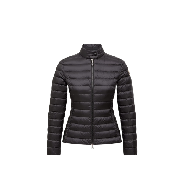 Doudoune courte MONCLER Igelle ajustée nylon fin noir