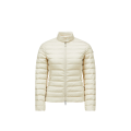 Doudoune courte Igelle ajustée nylon fin écru