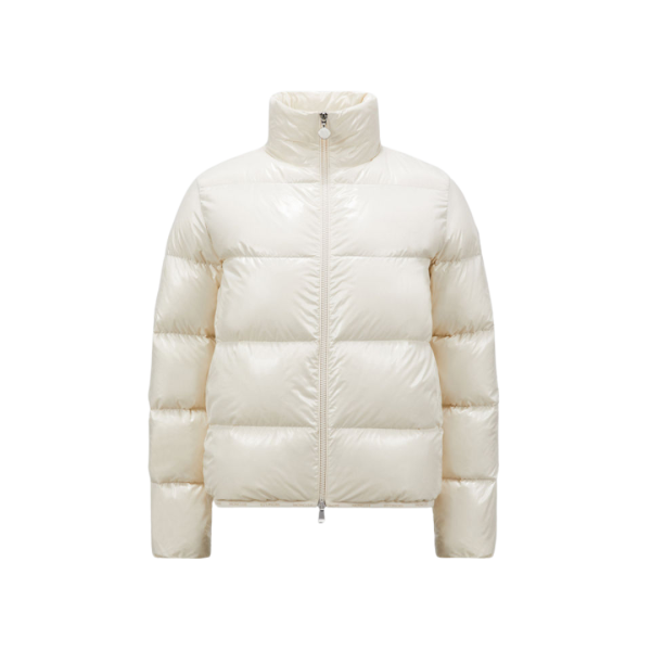 Doudoune courte MONCLER Abbadia nylon écru intérieur beige