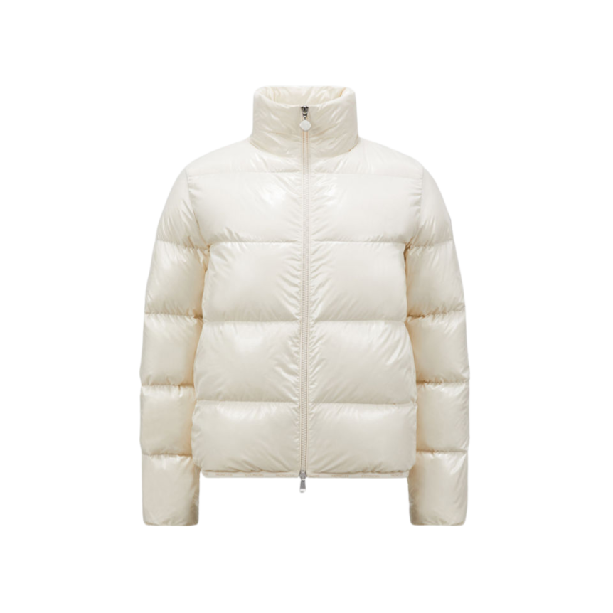 Doudoune courte MONCLER Abbadia nylon écru intérieur beige