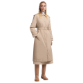 Trench-coat long Yevre nylon duvet beige ceinture