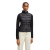 Blouson Cardigan matelassé cintré bi matière nylon noir manche dos laine