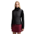 Cardigan zippé bi matière nylon matelassé laine mérinos noir