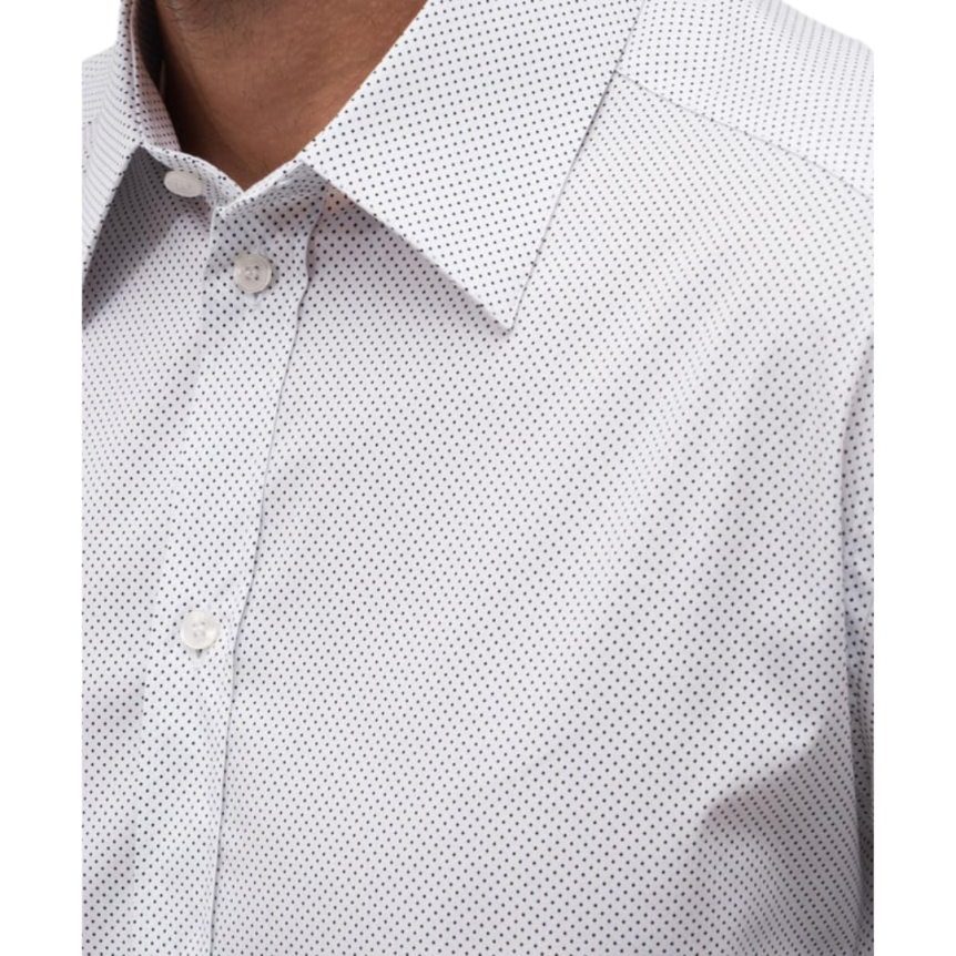 Chemise DOLCE & GABBANA Gold coton blanc micro pois gris