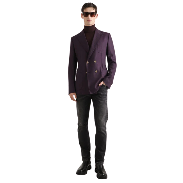 Jean slim DOLCE & GABBANA coton stretch noir délavé logo plaque métal