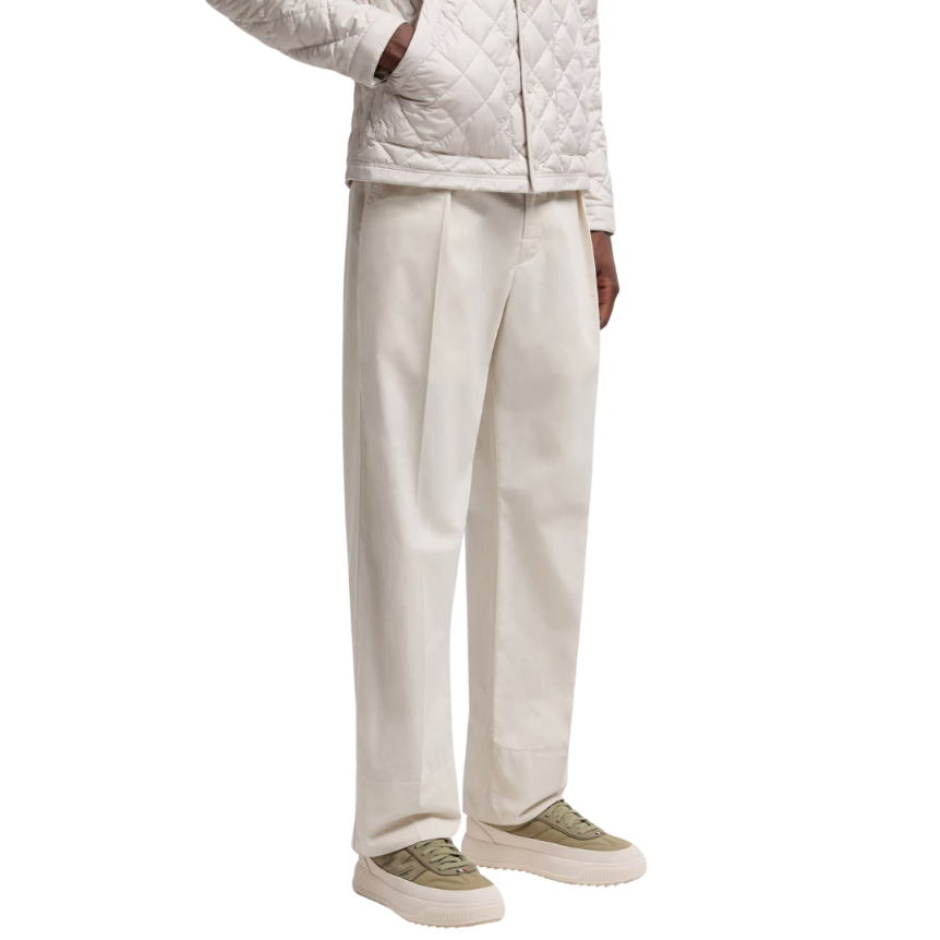 Sneaker MONCLER Altive nubuck daim kaki semelle oversize écru