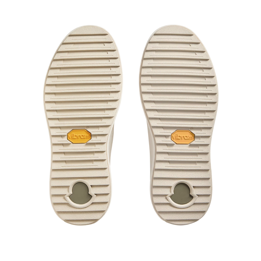 Sneaker MONCLER Altive nubuck daim kaki semelle oversize écru