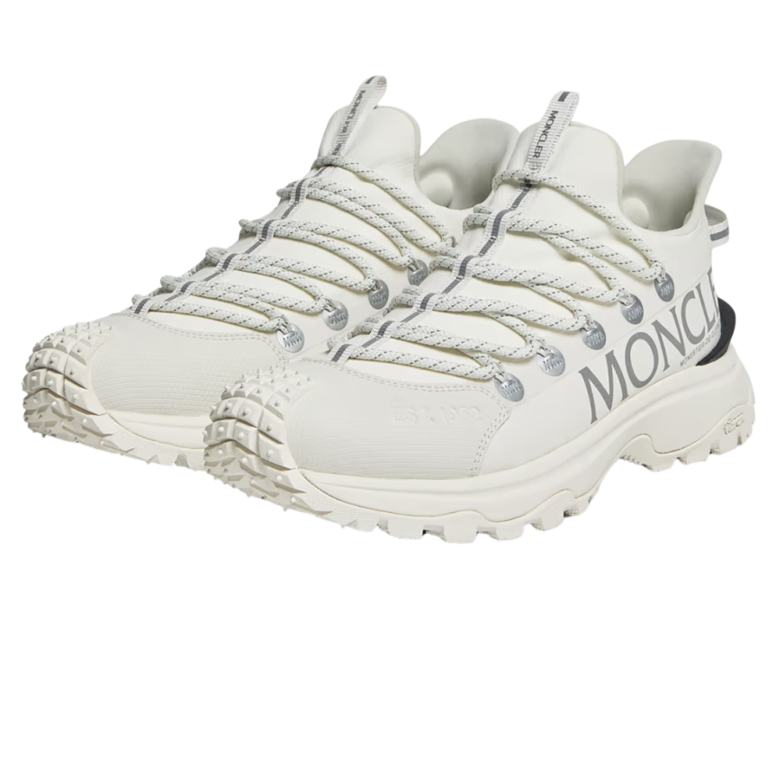 Sneaker MONCLER Trailgrip Lite 2 tissu ripstop stretch blanc