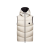 Doudoune sans manche gilet Guersac nylon gris glacier capuche amovible