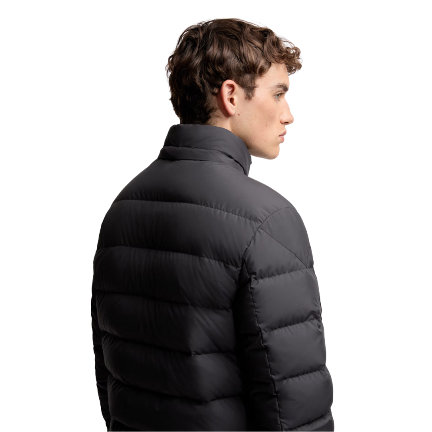 Doudoune courte MONCLER Montbrocq nylon noir mat capuche amovible