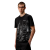 T-shirt col rond coton jersey noir imprimé graphique Metropolis Serie