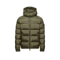 Doudoune courte capuche Maya Matte nylon vert olive