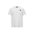 T-shirt col rond coton blanc logo velours manche