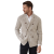 Cardigan croisé laine vierge soie cachemire beige chiné