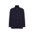 Veste col montant officier cachemire bleu marine