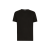 T-shirt col rond jersey coton noir étiquette logo col
