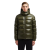 Doudoune courte à capuche Maya nylon laqué vert olive
