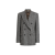 Veste croisée tweed laine mélangée  chevrons noir blanc