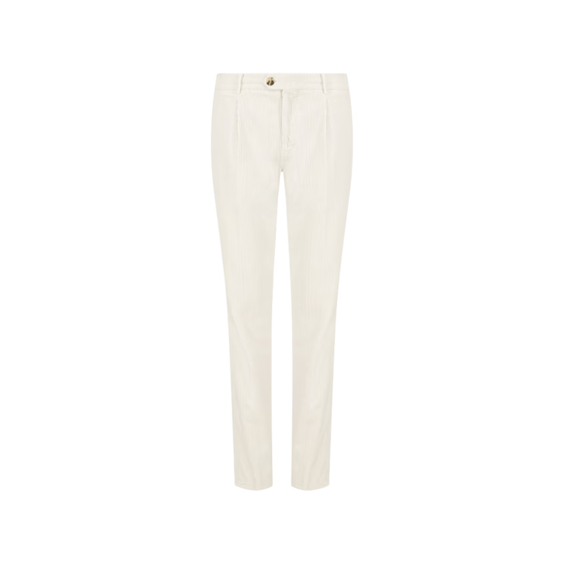 Pantalon à pinces coton...