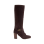 Bottes Pattie daim marron  boucle talon VLogo Signature doré