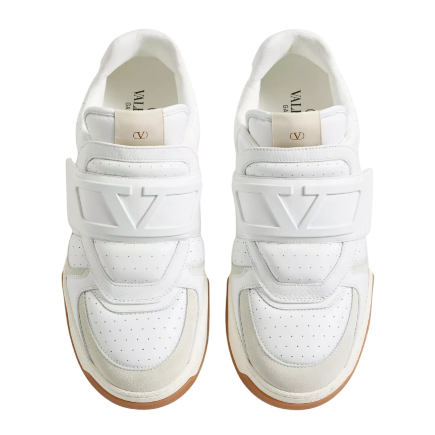 Basket basse VALENTINO Joie de Jouer cuir veau nappa banc bande velcro