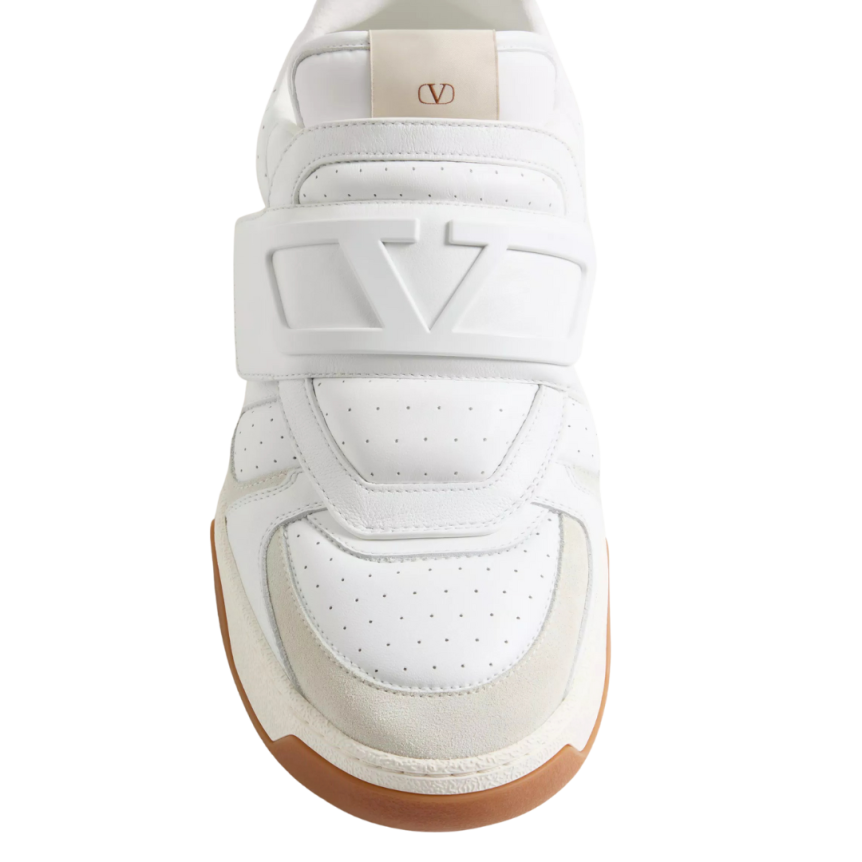 Basket basse VALENTINO Joie de Jouer cuir veau nappa banc bande velcro