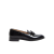 Mocassins Bowshire cuir veau brillant noir pampilles Vlogo