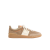 Baskets basses Upvillage croûte cuir nappa veau beige bande blanche