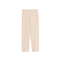 Pantalon droit gabardine laine beige rosé