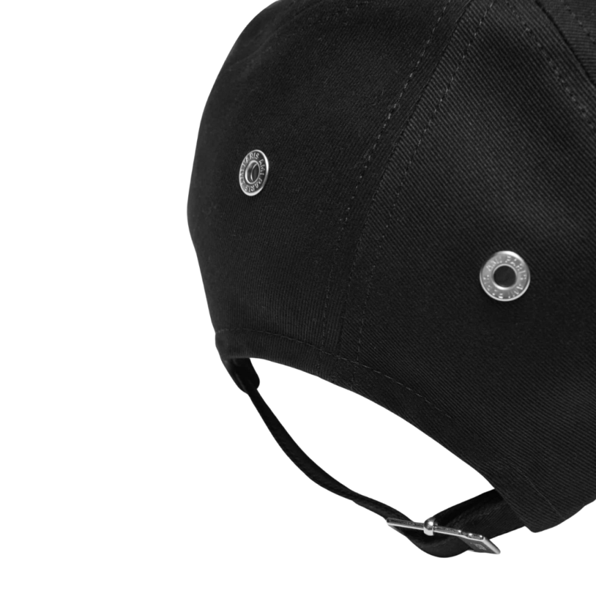 Casquette AMI Paris gabardine coton noir broderie cœur noir