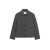 Veste boutonnée laine cachemire double face gris