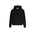 Sweatshirt à capuche Hoodie coton noir ami de cœur rouge
