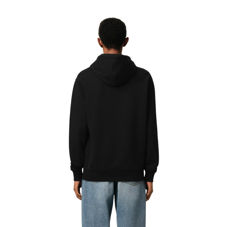 Sweatshirt à capuche Hoodie AMI Paris coton noir ami de cœur rouge