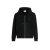 Cardigan Hoodie zippé molleton coton bio noir ami de cœur rouge
