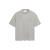 T-shirt jersey mercerisé coton soie gris clair AMI ton sur ton