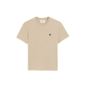 T-shirt Ami de Coeur jersey coton léger beige cœur noir