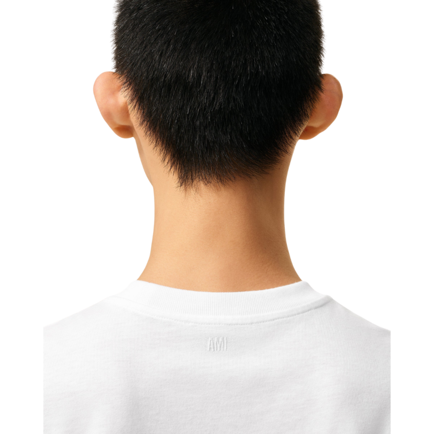 T-shirt Ami de Coeur jersey coton léger blanc cœur noir