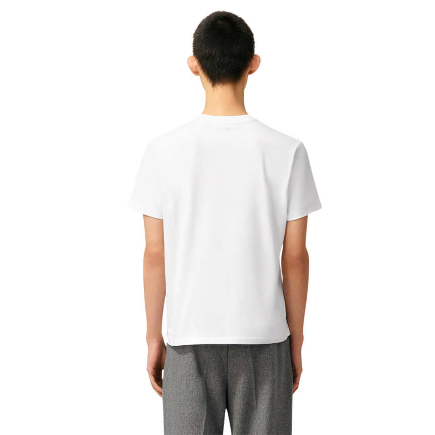 T-shirt Ami de Coeur jersey coton léger blanc cœur noir