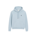 Sweatshirt à capuche Hoodie Ami de Coeur molleton coton non gratté bleu ciel cœur noir
