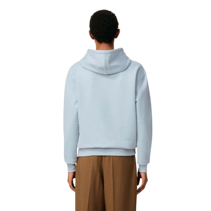 Sweatshirt à capuche Hoodie Ami de Coeur molleton coton non gratté bleu ciel cœur noir