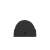 Bonnet maille laine mérinos feutrée gris broderie cœur noir