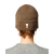 Bonnet maille laine alpaga marron cœur blanc