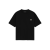 T-shirt col rond coton noir broderie MA Skater Blanc